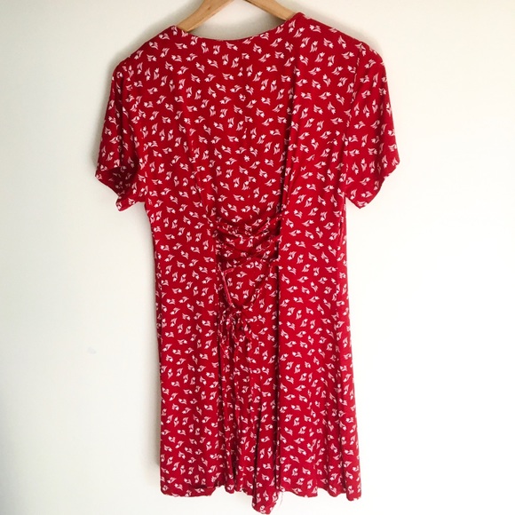 Vintage 90’s cherry red print romper - Picture 10 of 16